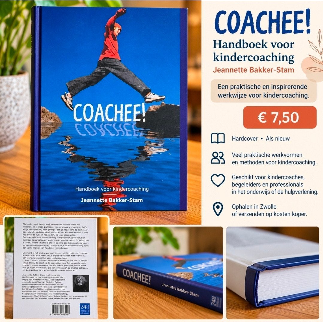 COACHEE! Handboek kindercoaching - Jeannette Bakker-Stam, Ophalen of Verzenden, Zo goed als nieuw, Overige niveaus, Jeannette Bakker-Stam