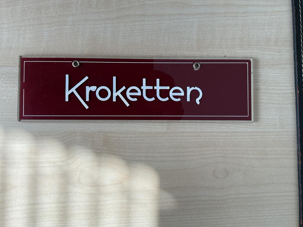 POOTJESGLAS UIT SNACKBAR JAREN ‘60, Verzenden, Gebruikt
