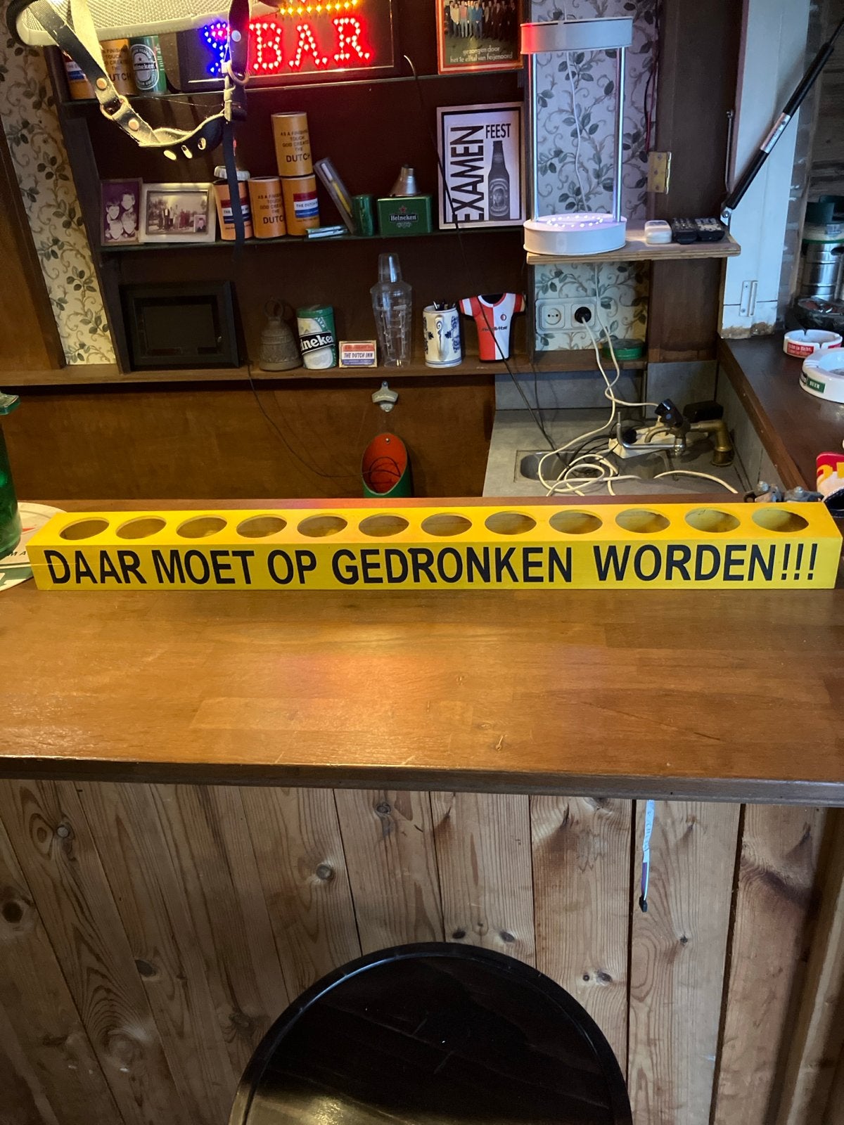 Meter Bier- Daar moet op gedronken worden!!!, Ophalen of Verzenden, Gebruikt, Feestartikel, Overige
