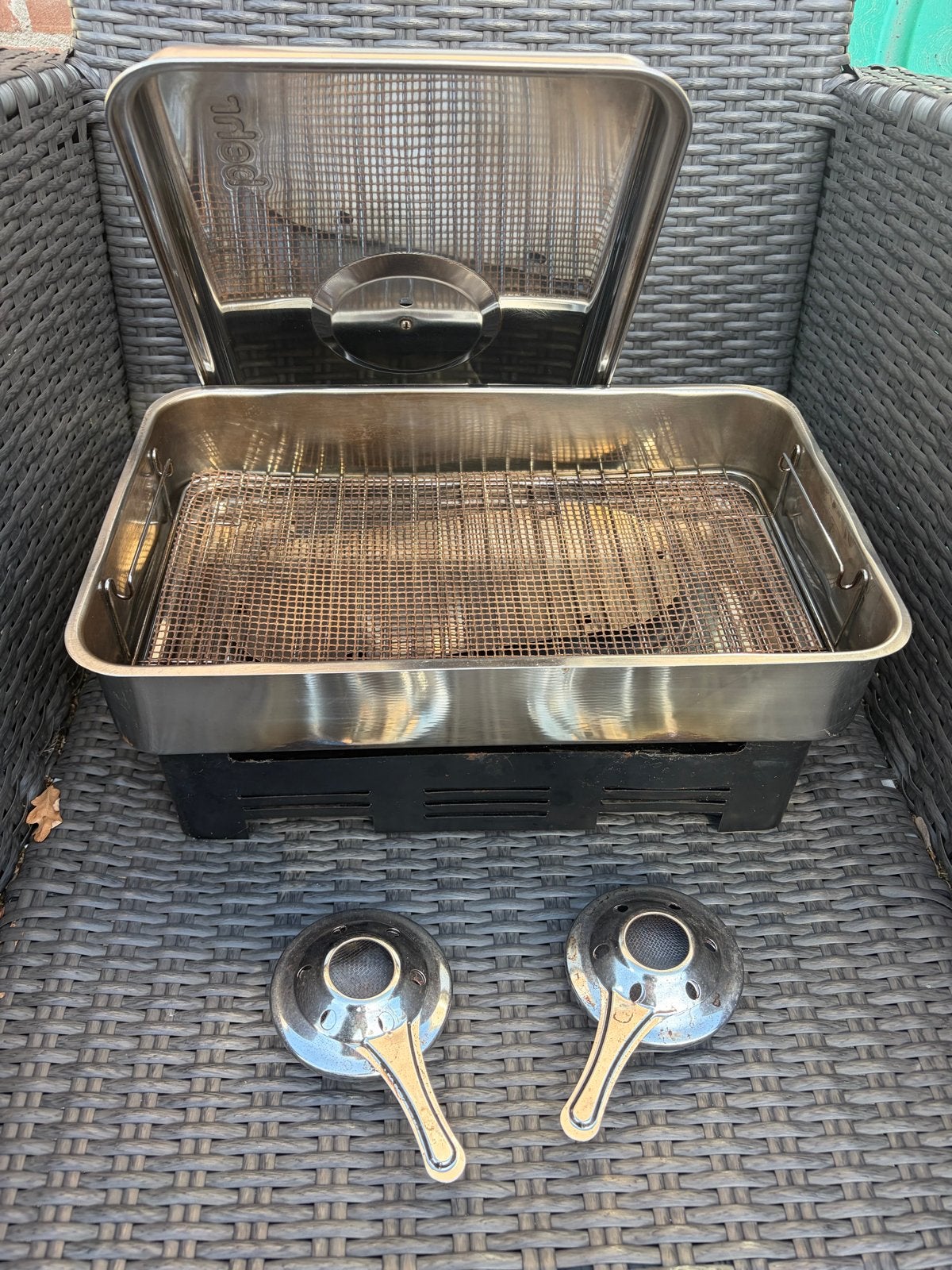 RVS Rookoven met branders, Ophalen, Gebruikt