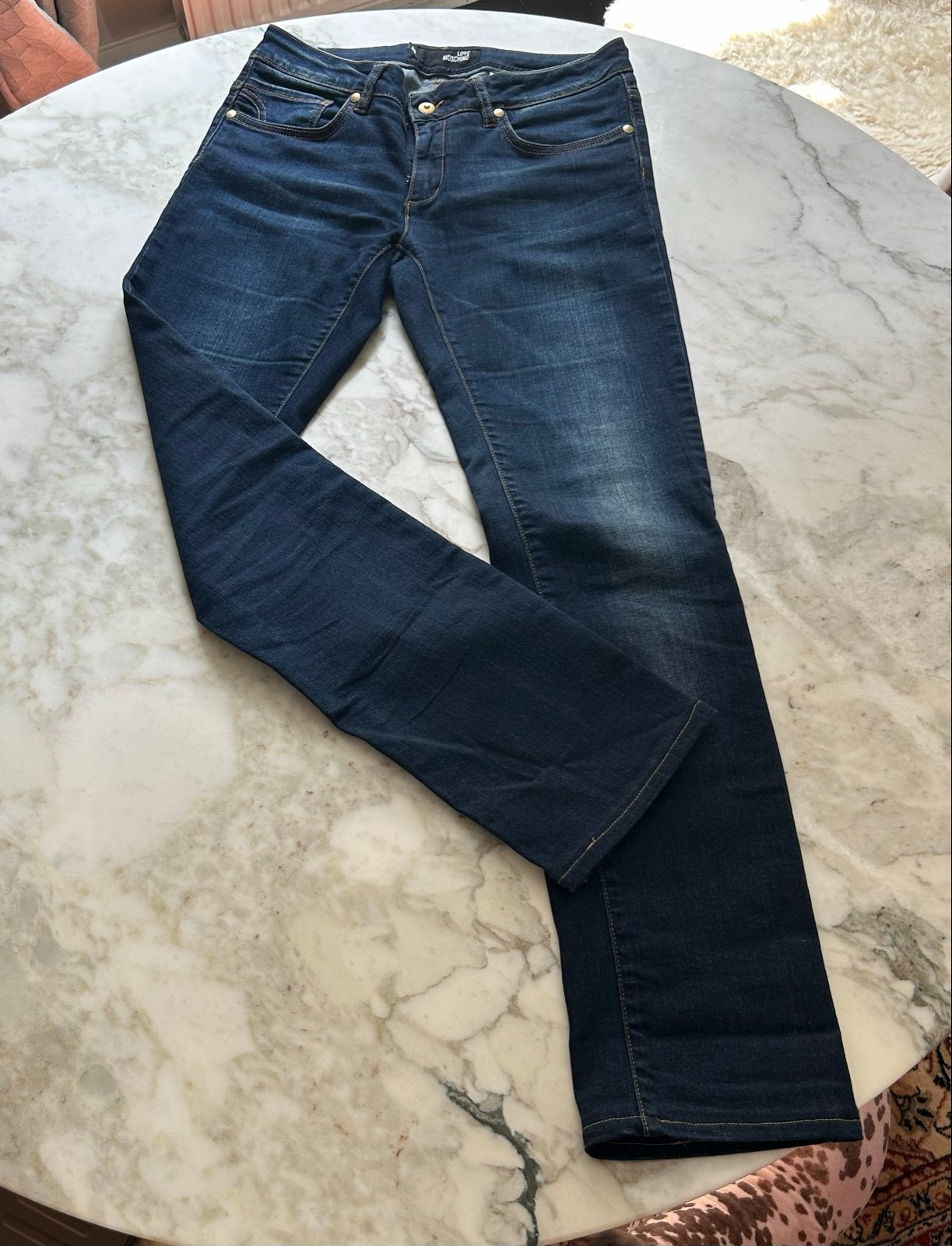 Originele Love Moschino Jeans - Maat W29, Ophalen of Verzenden, Zo goed als nieuw, Blauw, W28 - W29 (confectie 36)