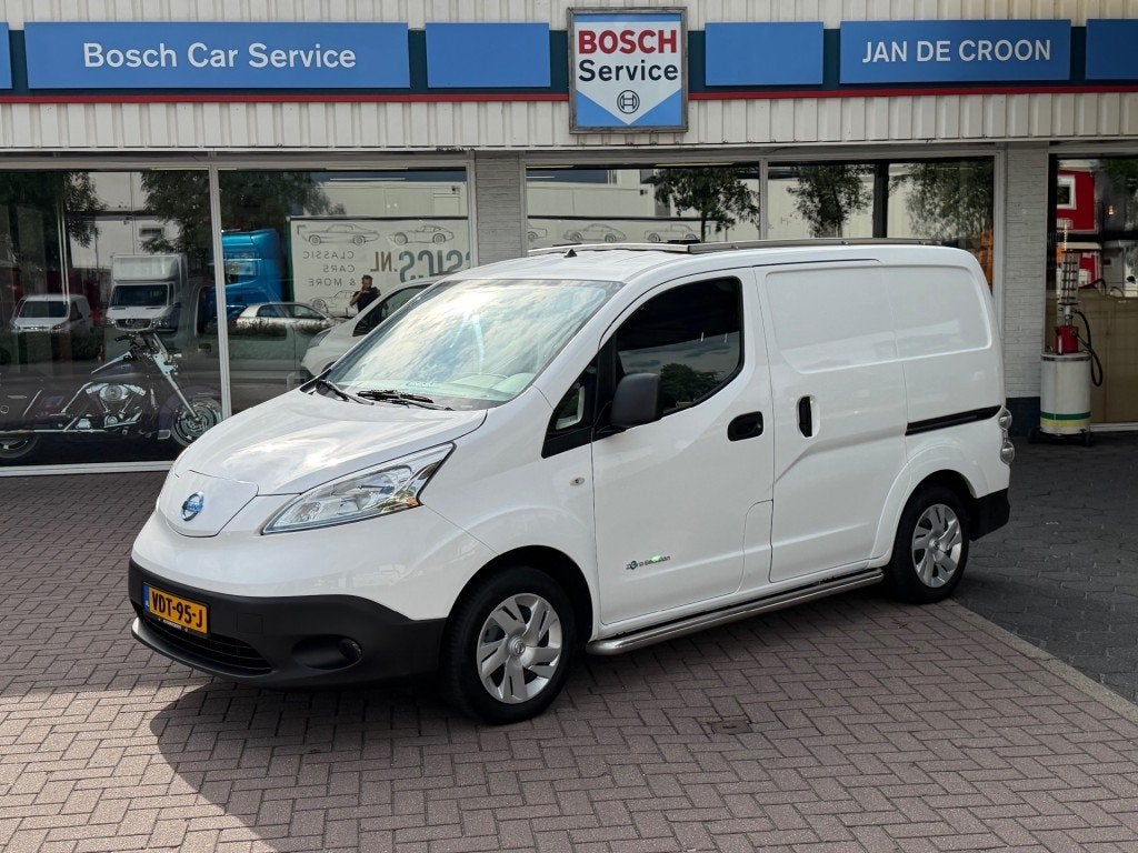 Nissan E-NV200 OPTIMA 40 KWH KOELWAGEN DAG/NACHT ZONNEPANEEL, Auto's, Bestelauto's, Wit, Origineel Nederlands, 2 stoelen, Electronic Stability Program (ESP)