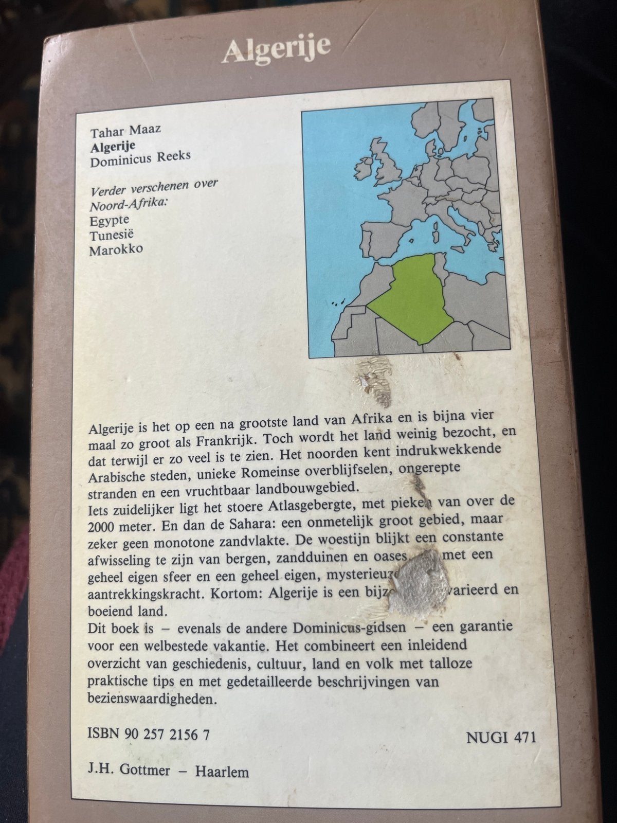Dominicus Reeks Algerije Reisgids - Ontdek Noord-Afrika, Afrika, Ophalen of Verzenden, Reisgids of -boek, Gelezen