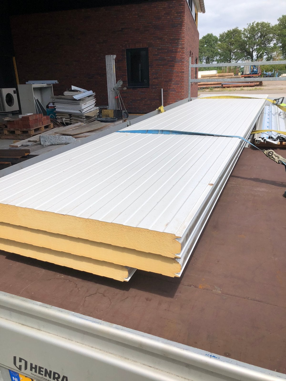Sandwich panelen 100 mm wit/wit, Doe-het-zelf en Verbouw, Platen en Panelen, Ophalen of Verzenden, Nieuw
