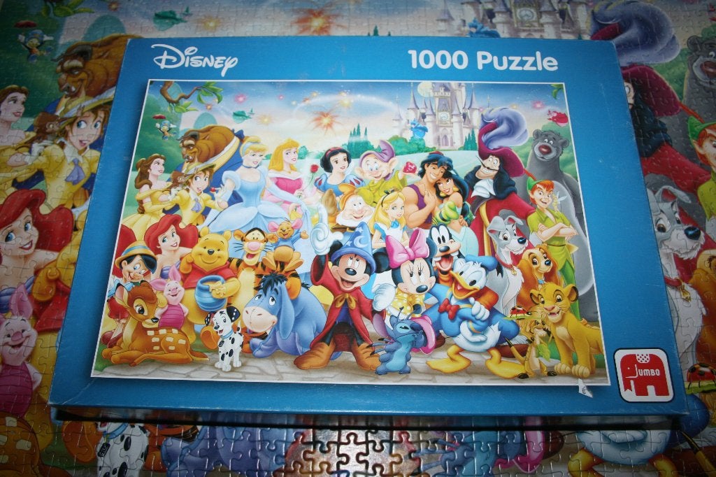 Legpuzzel Disney - Mickey & Friends - 1000 st. - nr 01910, Ophalen of Verzenden, 500 t/m 1500 stukjes, Gebruikt