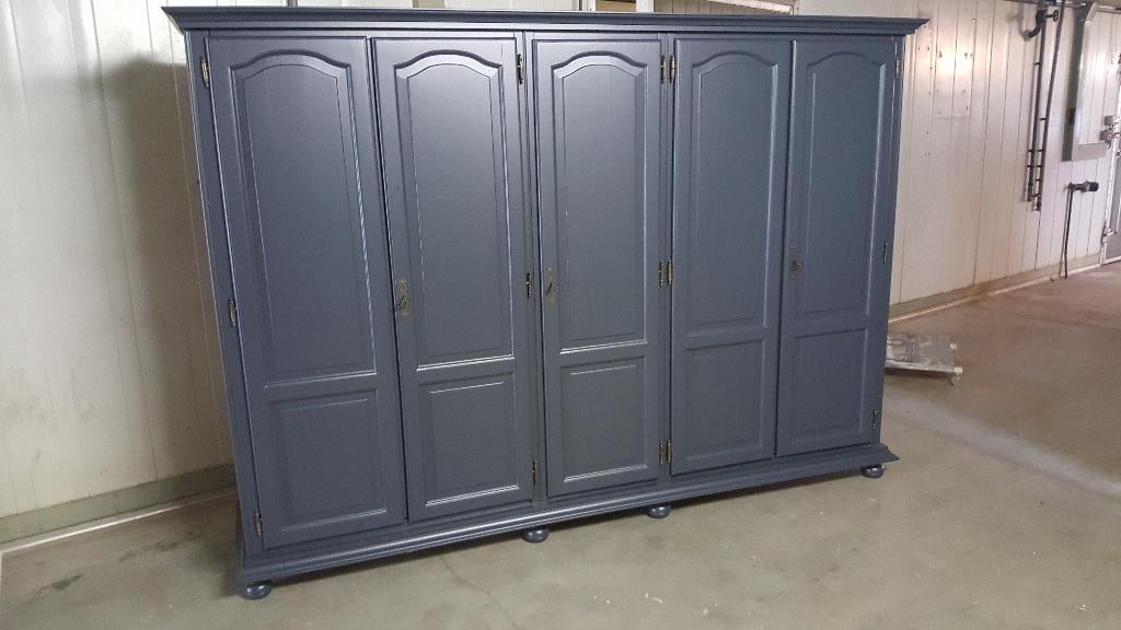 Kledingkasten brocante garderobe eiken kasten slaapkamerkast, Huis en Inrichting, Kasten | Kledingkasten, 200 cm of meer, Ophalen of Verzenden