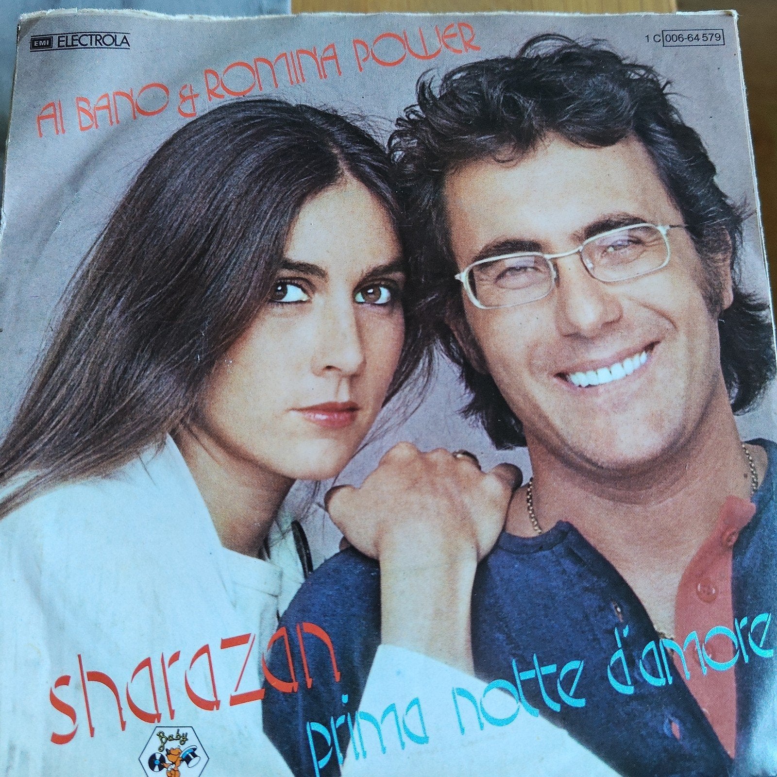 Al Bano & Romina Power - Sharazan / Prima Notte D'Amore, Cd's en Dvd's, Ophalen of Verzenden, 1980 - 1989, Gebruikt, 7 inch