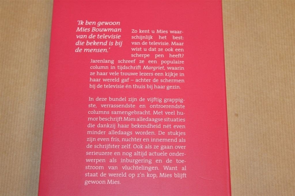 Gewoon Mies — Autobiografie Mies Bouwman 2017, Ophalen of Verzenden, Zo goed als nieuw, Sport