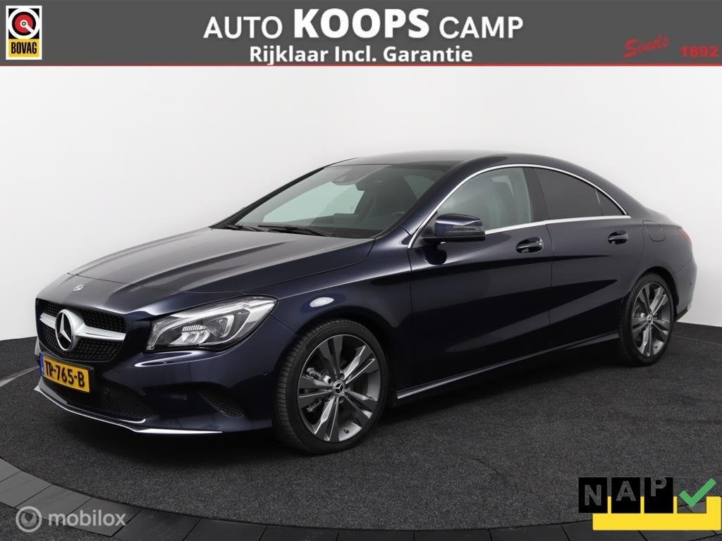 Mercedes-Benz CLA-klasse 180 Upgrade Edition Autmaat | Vol O, Stof, 4 cilinders, 715 kg, Blauw