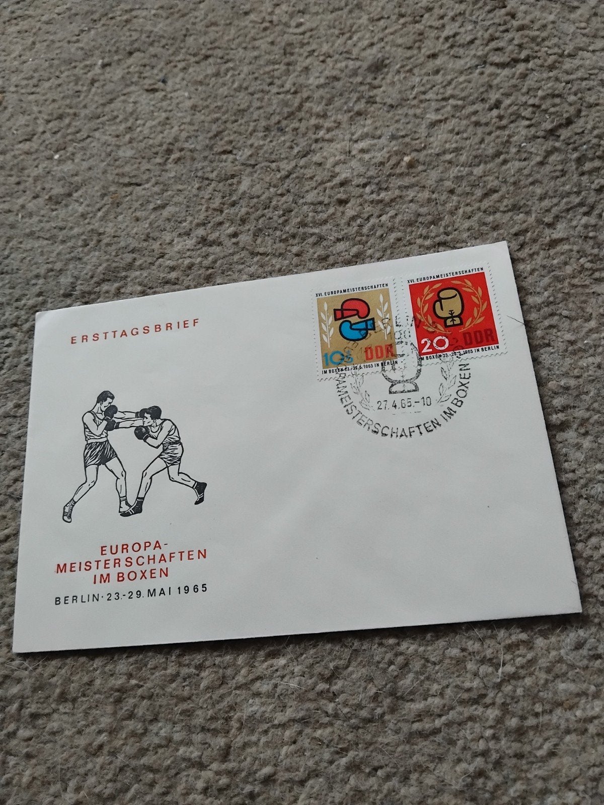 FDC DDR 1100/01  WK BOKSEN BERLIN, Postzegels en Munten, Ophalen of Verzenden, Rest van de wereld