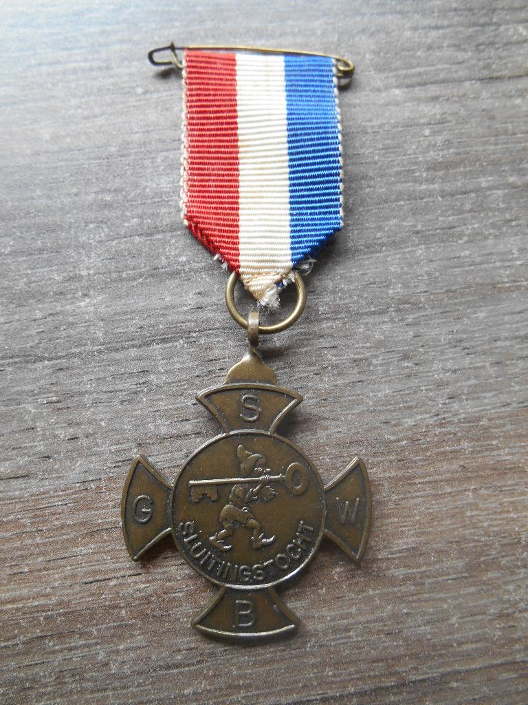 Medaille Sluitingstocht SGWB, Ophalen of Verzenden, Overige materialen, Nederland