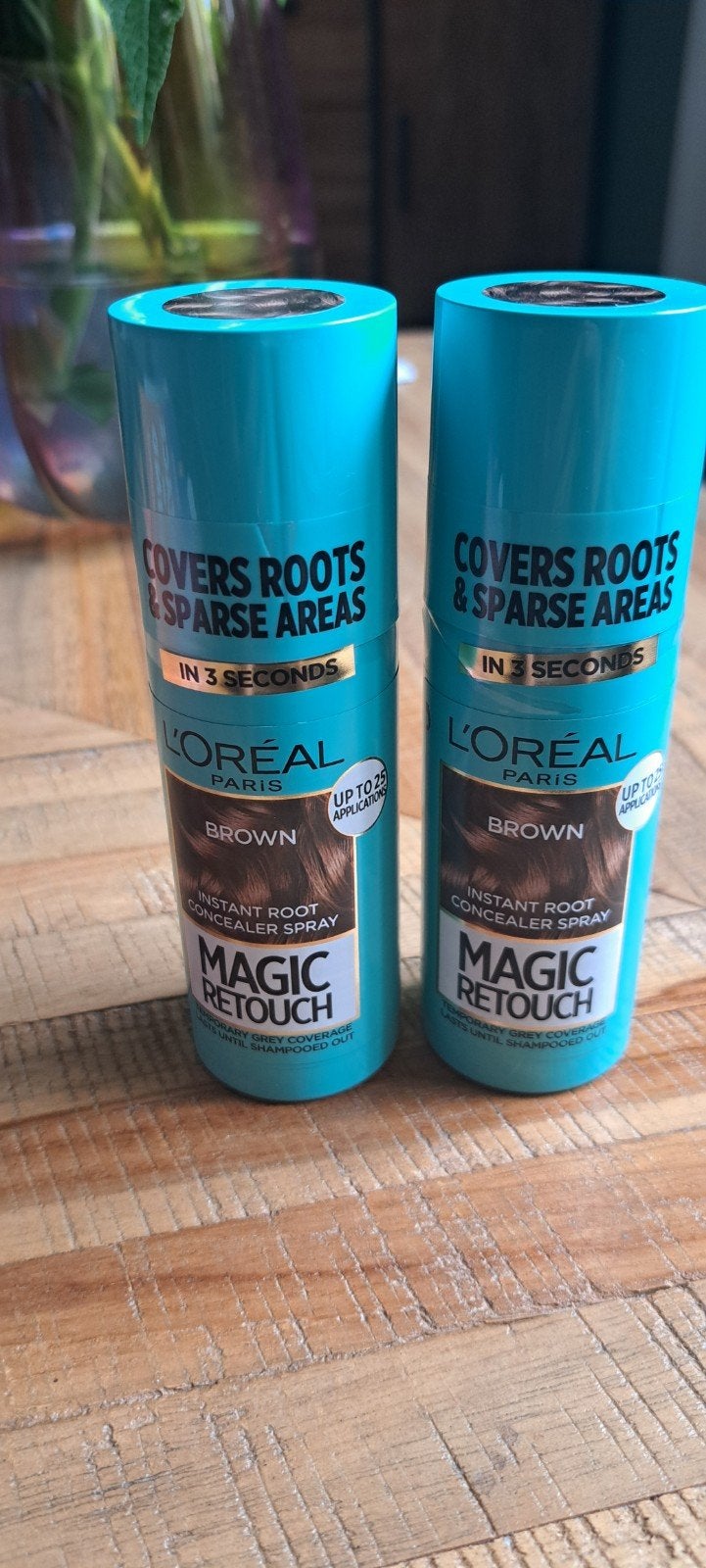 2x L'Oréal Magic Retouch uitgroeispray bruin (ongeopend), Ophalen of Verzenden, Nieuw