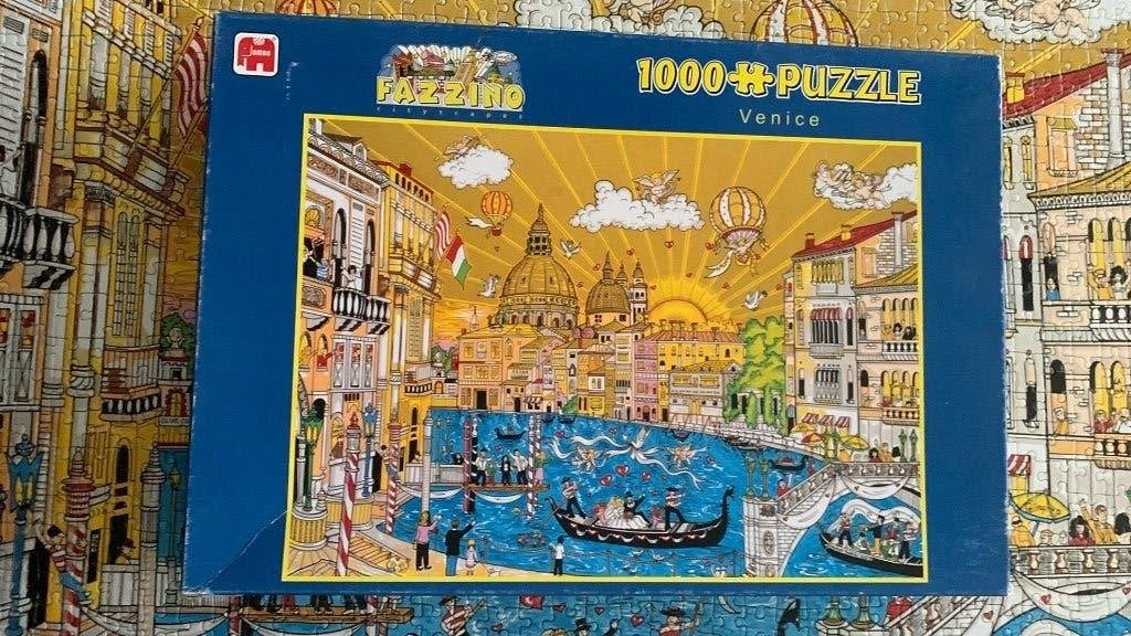Puzzel Fazzino Venetie 1000 stukjes, Ophalen of Verzenden, 500 t/m 1500 stukjes, Zo goed als nieuw