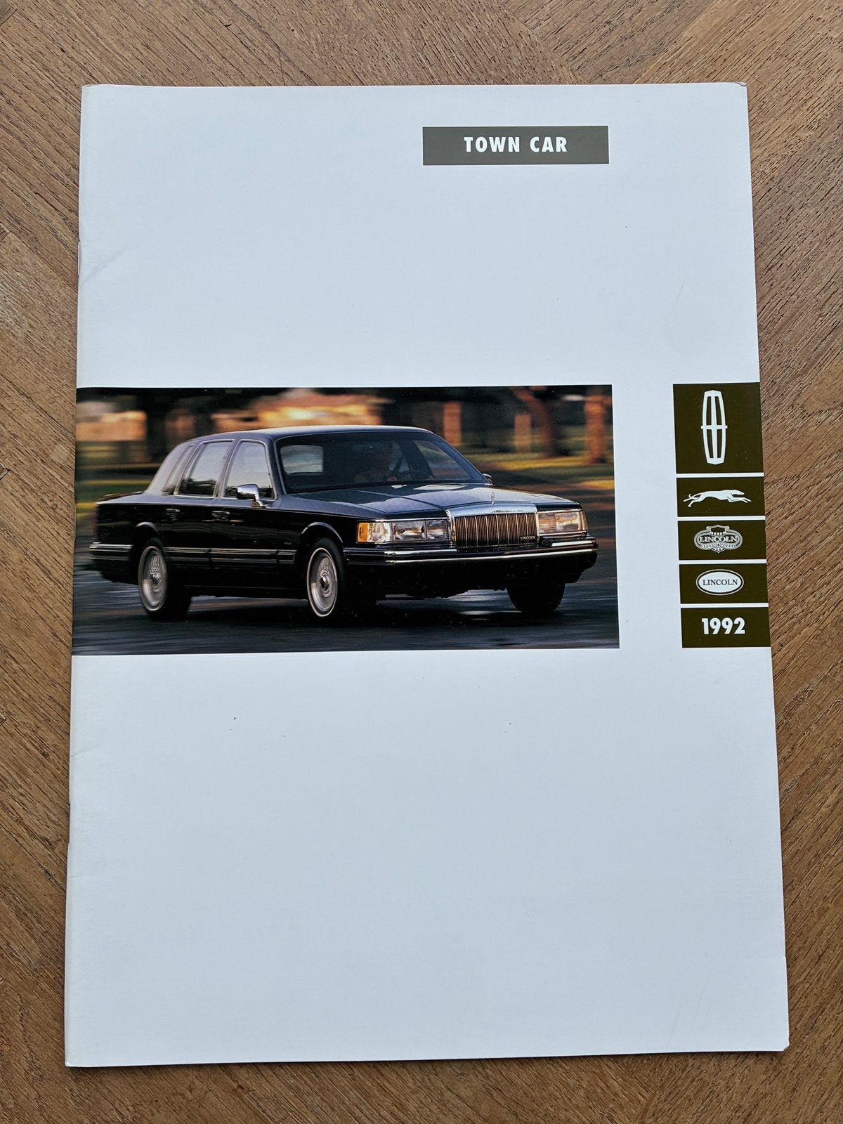 1992 Lincoln Town Car USA brochure, Verzenden, Zo goed als nieuw, Overige merken