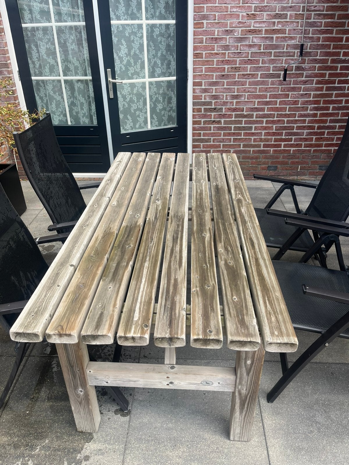 Houten tuintafel, Tuin en Terras, Picknicktafels, Ophalen, Gebruikt, Rechthoekig, Hout