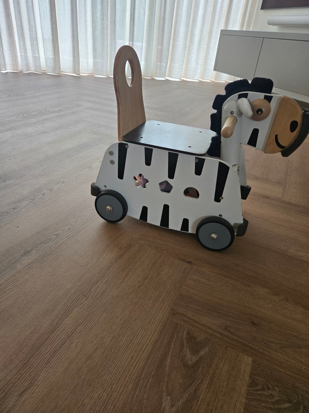 Houten loopvoertuig Zebra, Ophalen of Verzenden, Gebruikt, Loopvoertuig