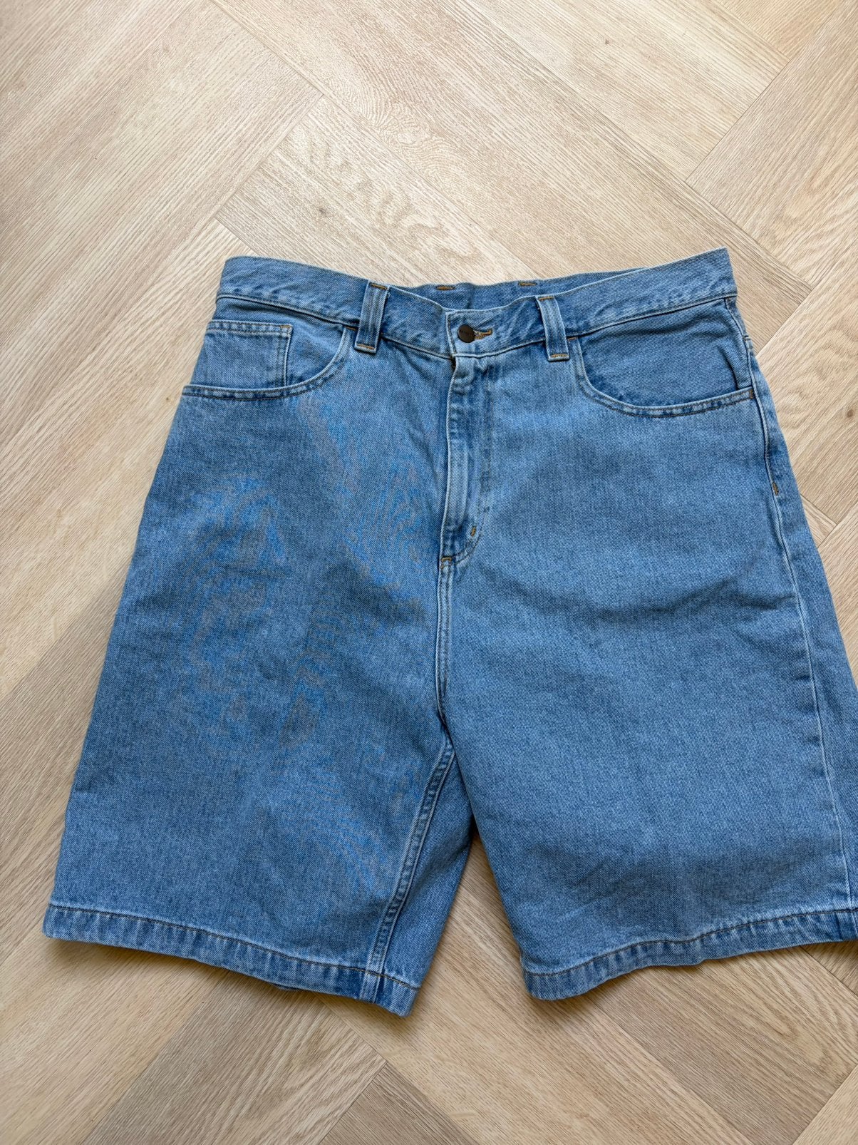 Carhartt WIP Brandon Shorts, Ophalen of Verzenden, Nieuw, Blauw, W32 (confectie 46) of kleiner