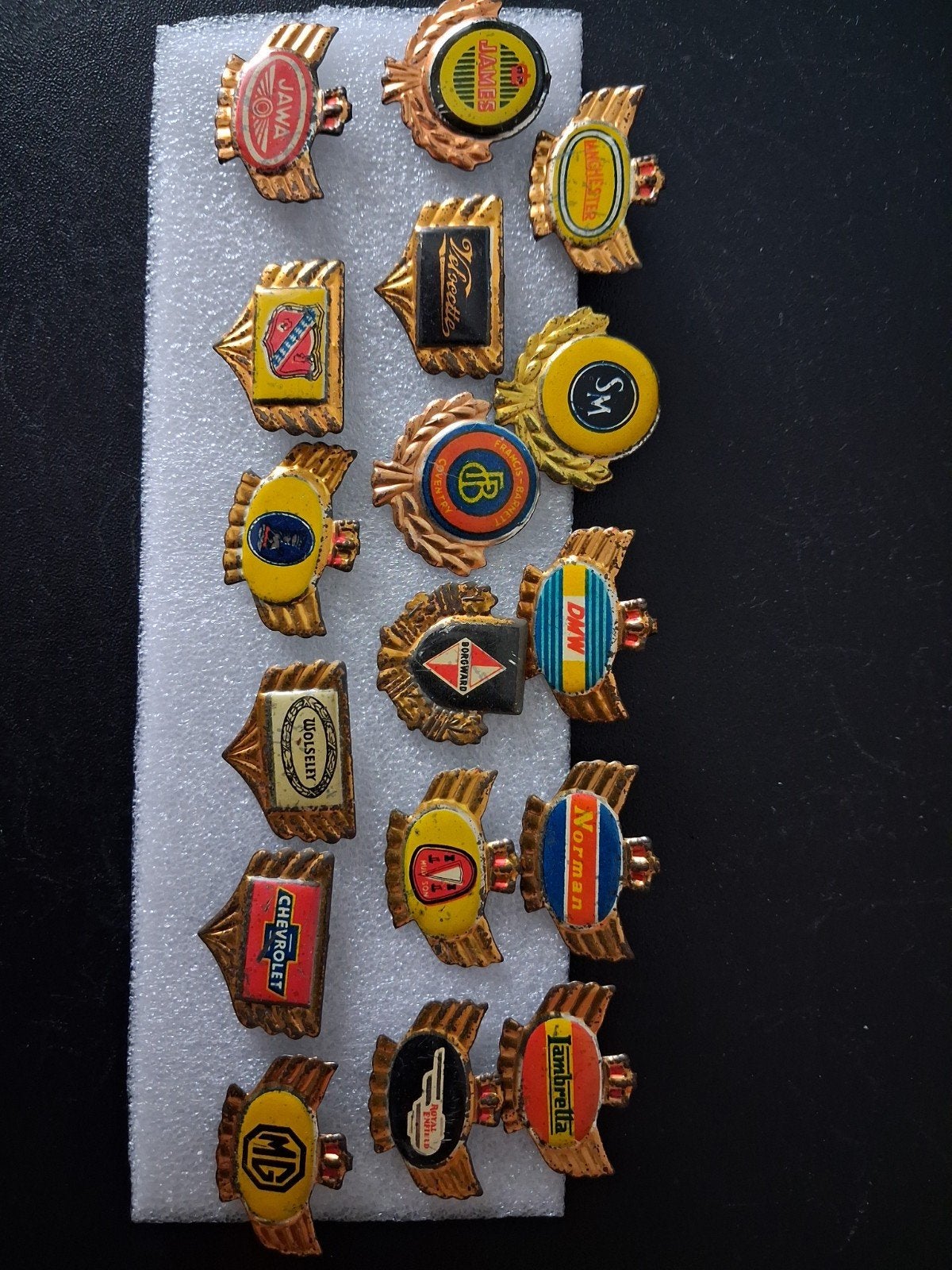 Vintage Auto/Motorfiets Speldjes Collectie (19 stuks), Ophalen of Verzenden, Gebruikt, Auto's
