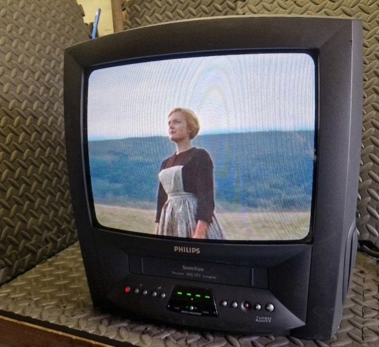 Philips TV met ingebouwde videorecorder en afstandsbediening, Ophalen of Verzenden, Zo goed als nieuw, Minder dan 40 cm, Philips