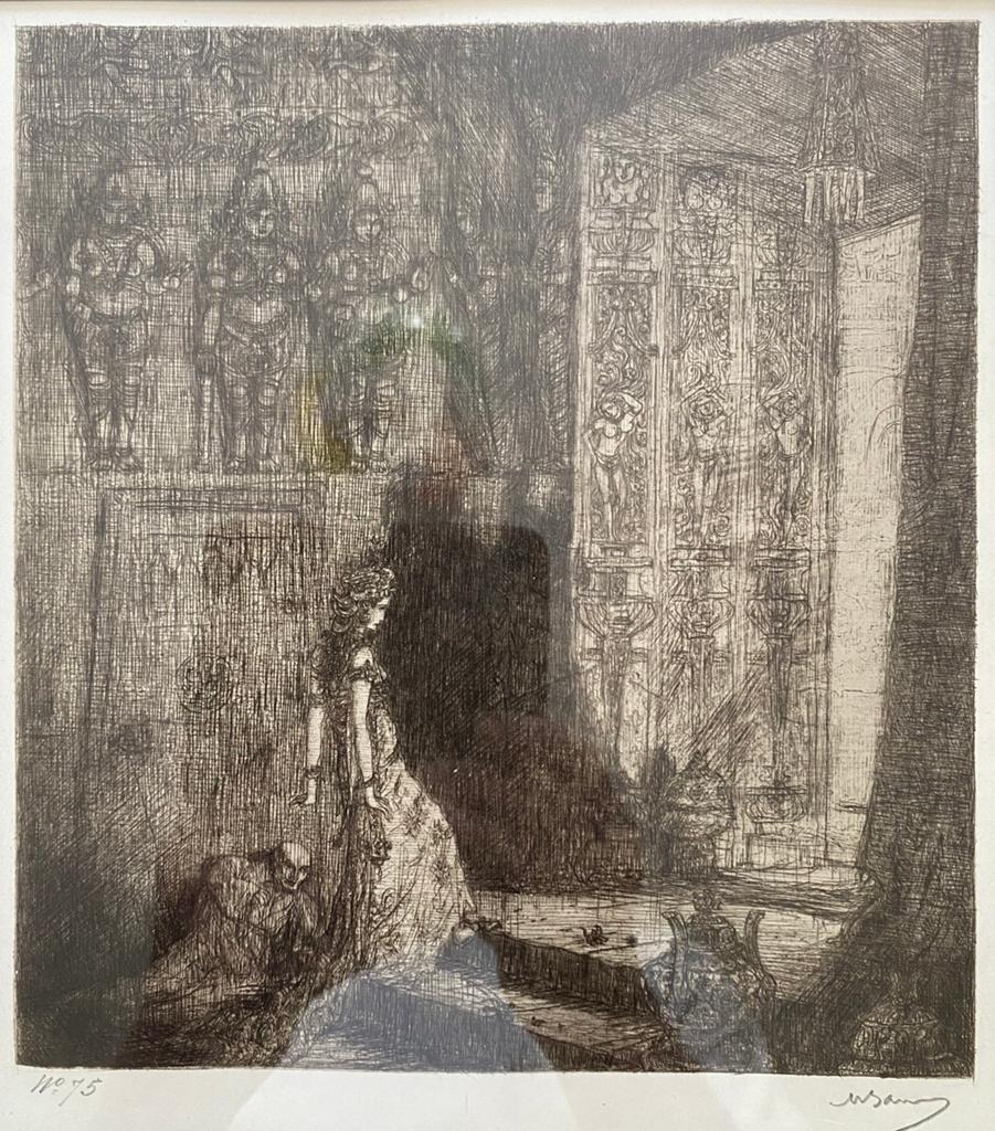 Marius Bauer ets, Antiek en Kunst, Ophalen of Verzenden