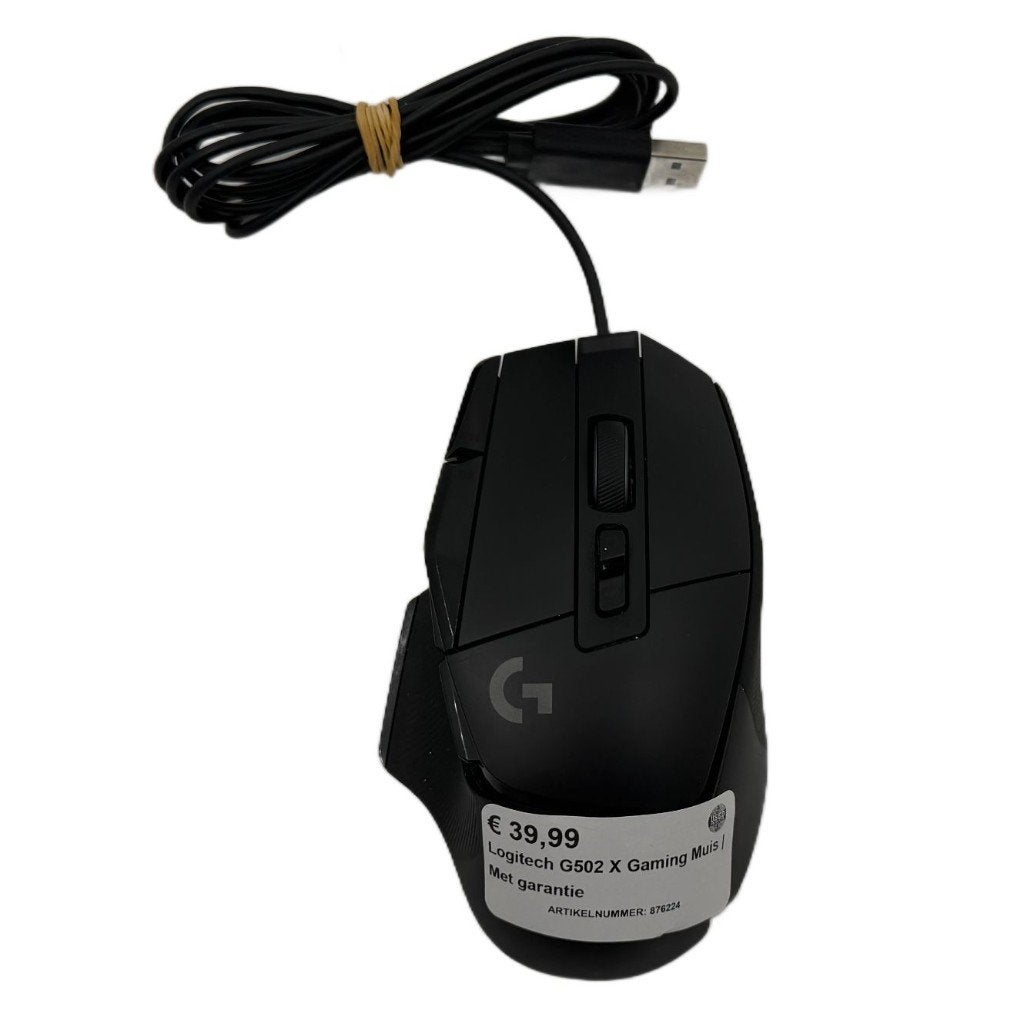 Logitech G502 X Gaming Muis | Met garantie, Rechtshandig, Muis, Logitech, Dordrecht@usedproducts.nl