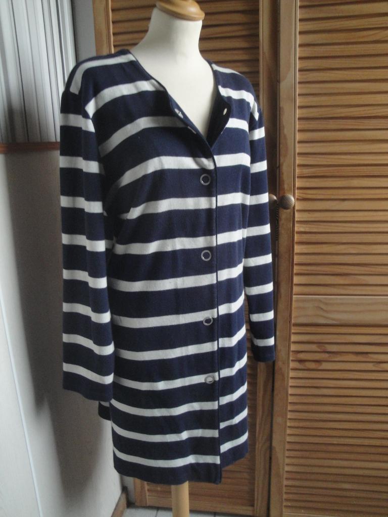 Blauw/offwhite vest BRANDTEK maat 48, Brandtek, Blauw, Maat 46/48 (XL) of groter, Ophalen of Verzenden