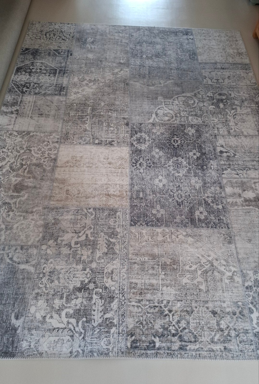 Fraai vloerkleed patchwork design, Ophalen, 200 cm of meer, Zo goed als nieuw, 200 cm of meer