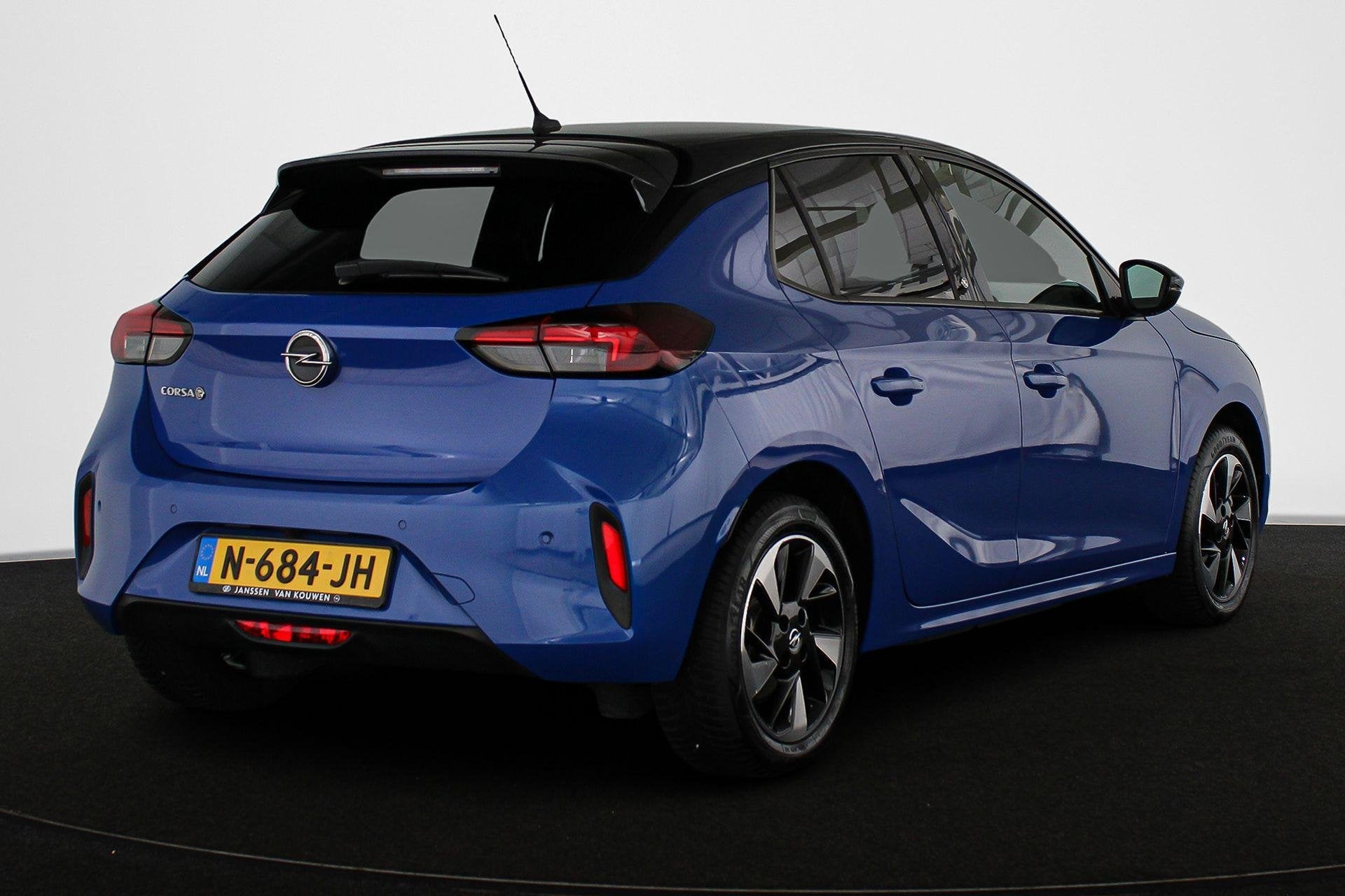 Opel Corsa-e GS Line 50 kWh Camera Apple CarPlay Climate Con, Auto's, Opel, Gebruikt, Zwart, Blauw, Origineel Nederlands