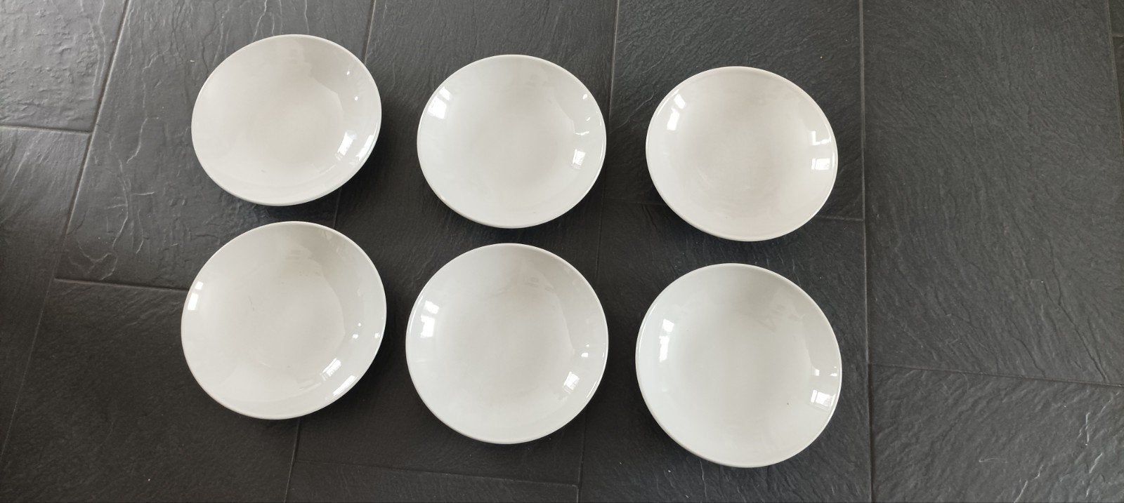 6x Vista Alegre Portugal Fine Earthenware diepen borden, Gebruikt, Ophalen of Verzenden, Bord(en), Overige stijlen