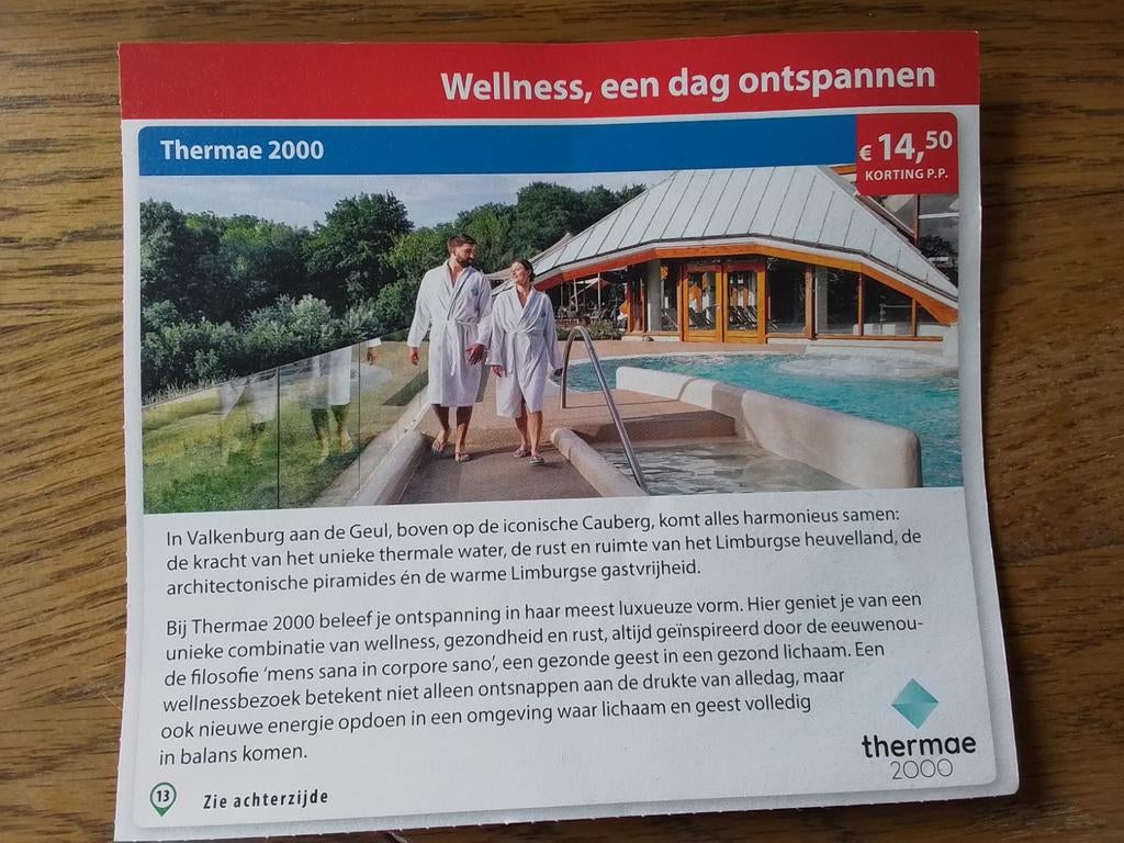10  verschillende kortingsbonnen voor de sauna, Ophalen of Verzenden, Nieuw, Toebehoren