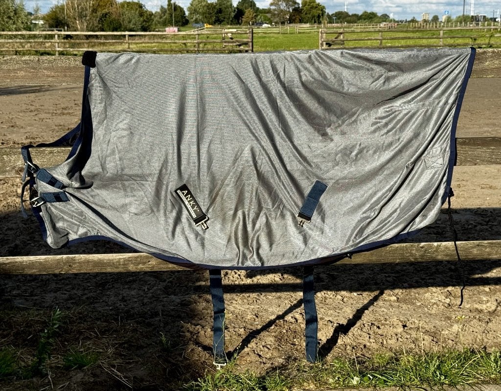 Vliegendeken/Meshdeken van Anky, maat 135, Dieren en Toebehoren, Gebruikt, Cob (M), Vliegendeken, Ophalen of Verzenden