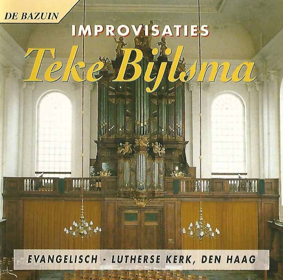 OrgelCD: Teke Bijlsma - Improvisaties Evang.Luth.Den Haag, Cd's en Dvd's, Ophalen of Verzenden, Zo goed als nieuw, Instrumentaal