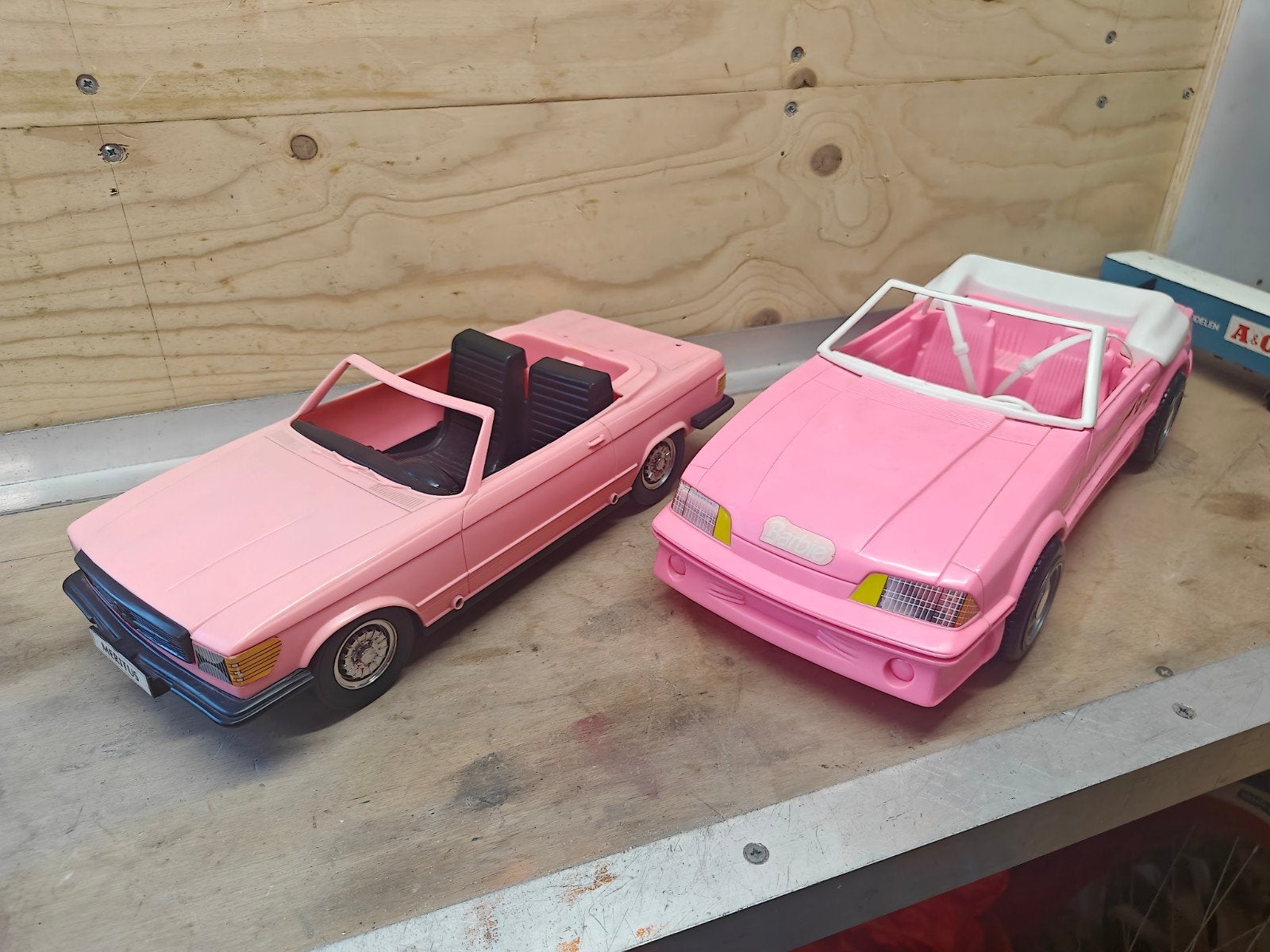 Roze Barbie auto's - Meritus Industries 1986, Ophalen of Verzenden, Gebruikt, Barbie