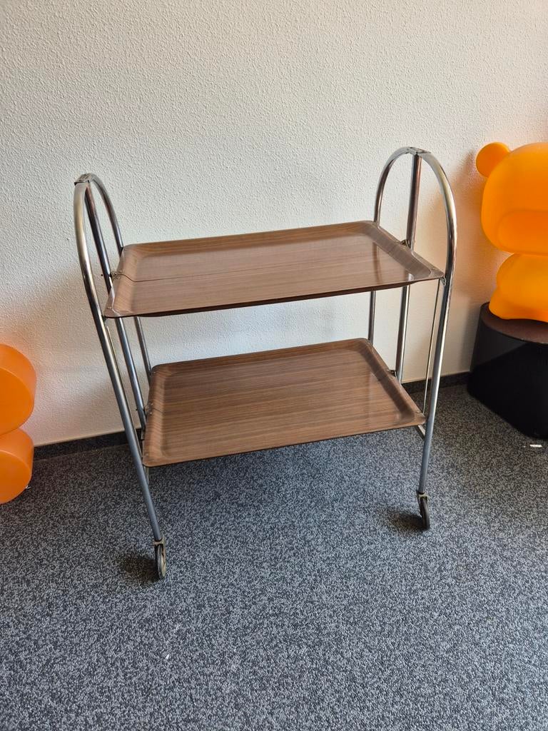 Bremshey serveerwagen / theewagen met twee niveaus, Ophalen of Verzenden, Gebruikt