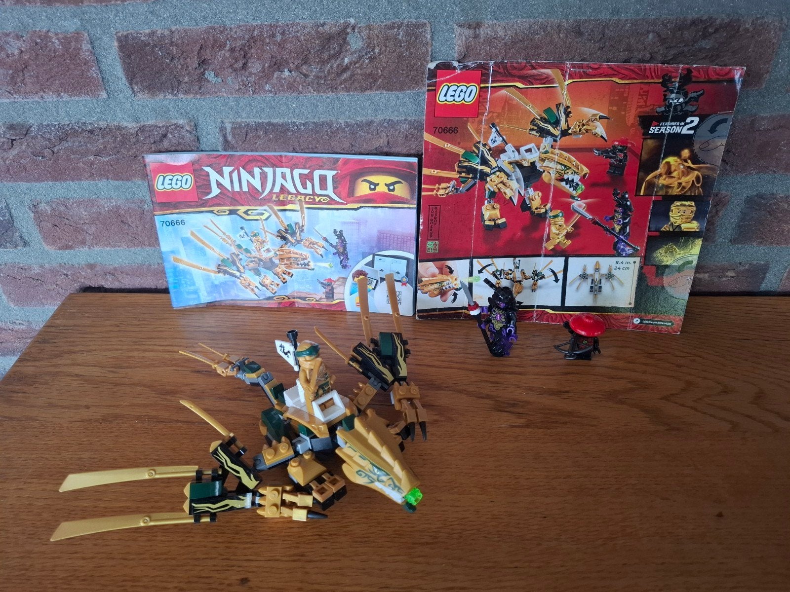 Lego Ninjago 70666, de gouden draak, Lego, Ophalen of Verzenden, Zo goed als nieuw, Ninjago