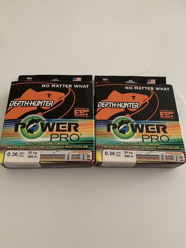 Nieuw PowerPro Depth-Hunter Gevlochten lijn 300m 0,36mm 30kg, Watersport en Boten, Hengelsport | Zeevissen, Ophalen of Verzenden