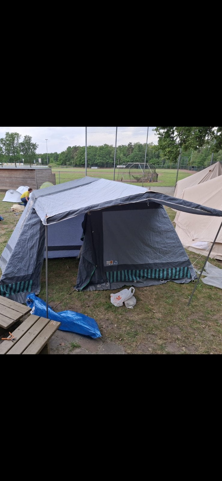 3 persoons bungalow tent, Ophalen, Gebruikt