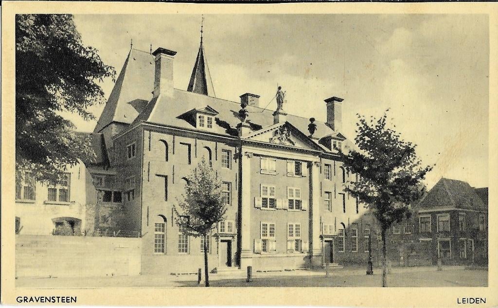 Leiden, Gravensteen, gevangenis, standbeeld, toren, Verzamelen, Verzenden, 1940 tot 1960, Ongelopen, Zuid-Holland