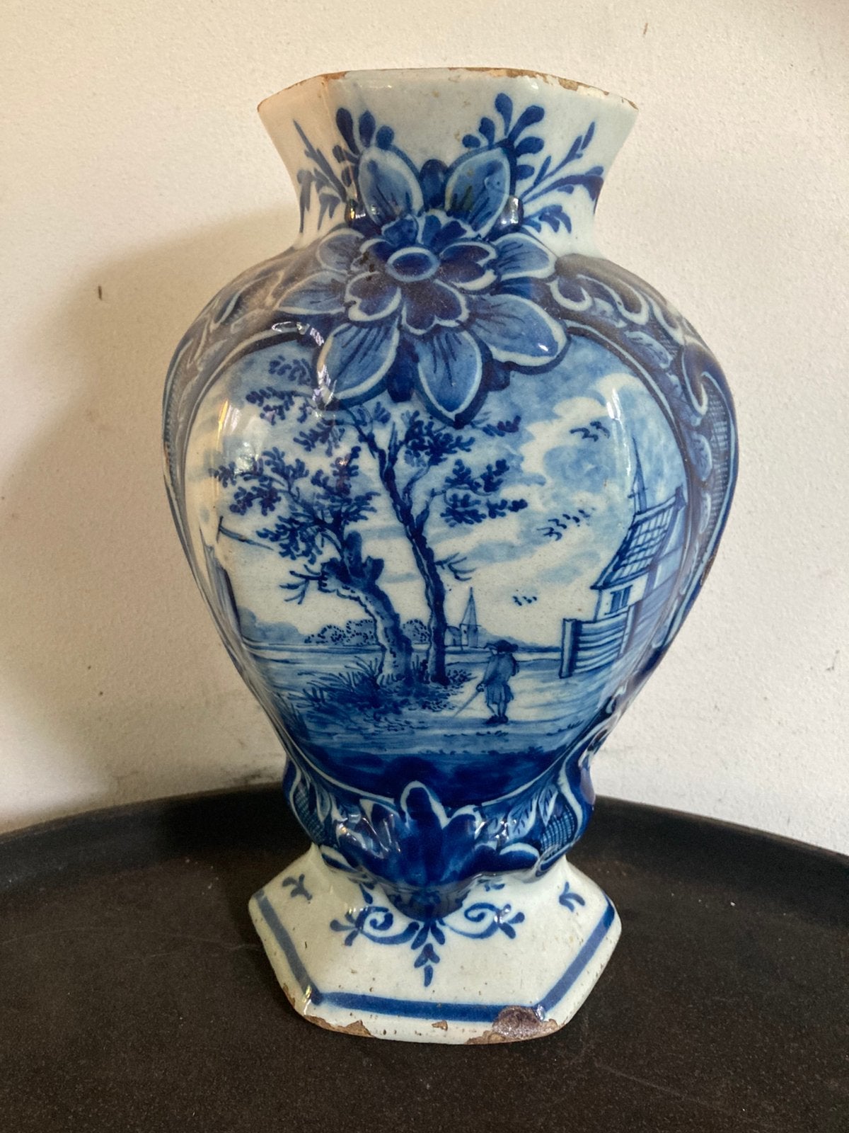 Delftse Vaas de Klaauw 18e eeuw, Antiek en Kunst, Ophalen of Verzenden