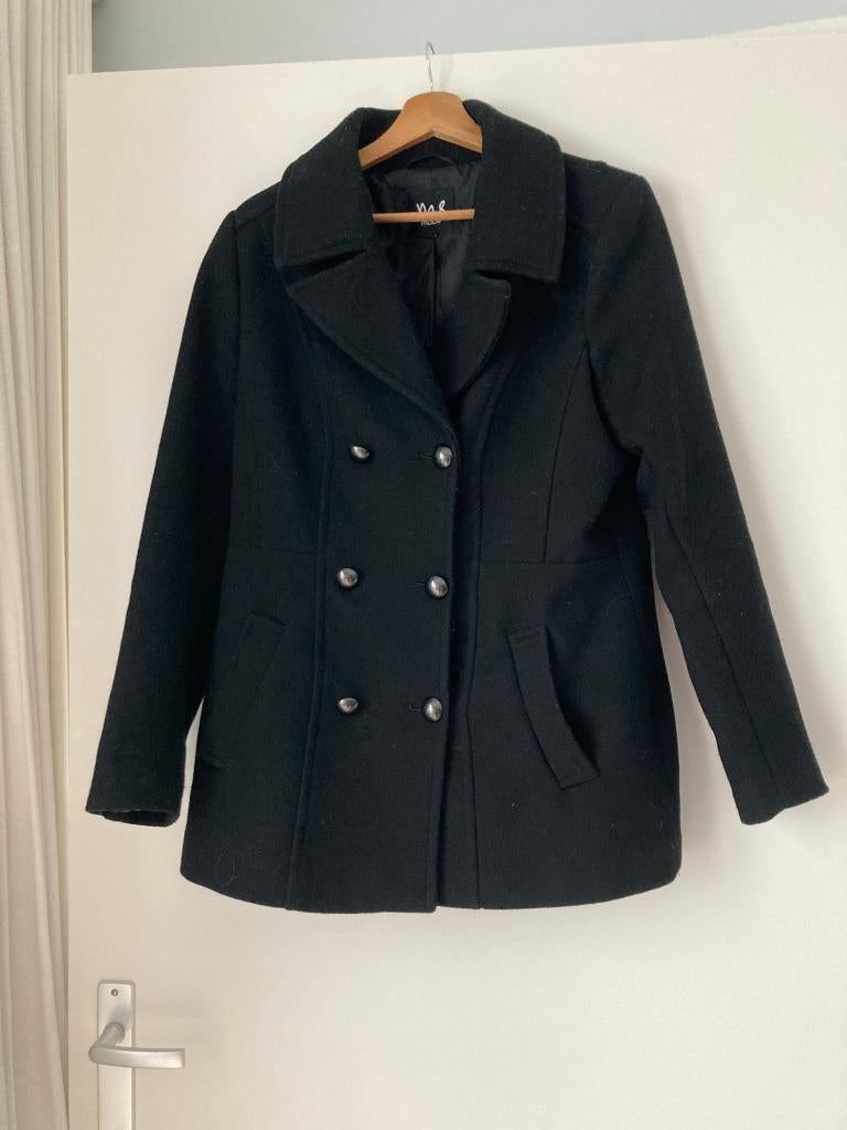 Damesjas, MS Mode, zwart, maat 40, Maat 38/40 (M), Zwart, Ophalen of Verzenden, Zo goed als nieuw