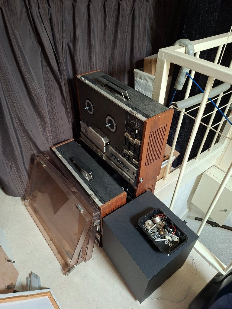 Philips N4416, Ophalen, Bandrecorder, Met stofkap