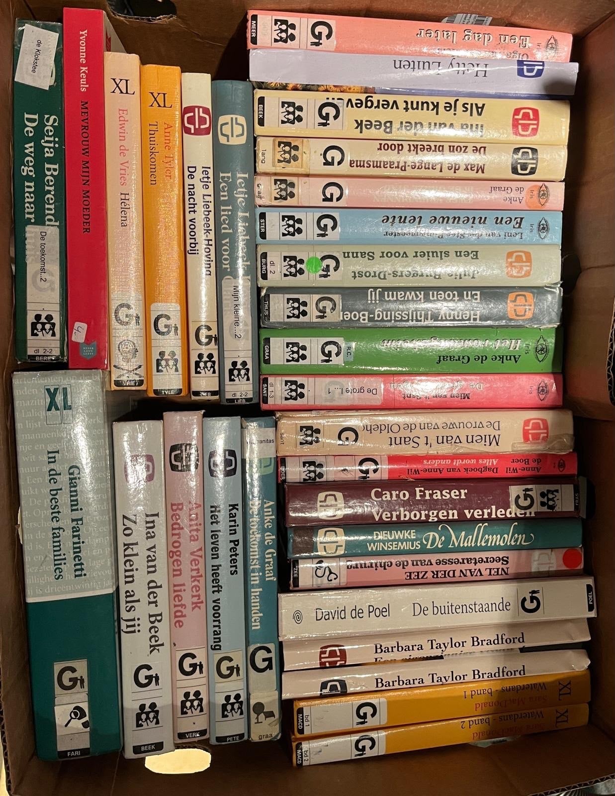 Grote partij van ongeveer 340 groot letter boeken, Boeken, Ophalen, Gelezen