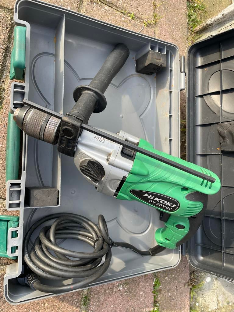 HIKOKI DV 20VB2 Klopboormachine 790W in koffer, Ophalen, Boor- en/of Breekhamer, Klopboormechanisme, Gebruikt