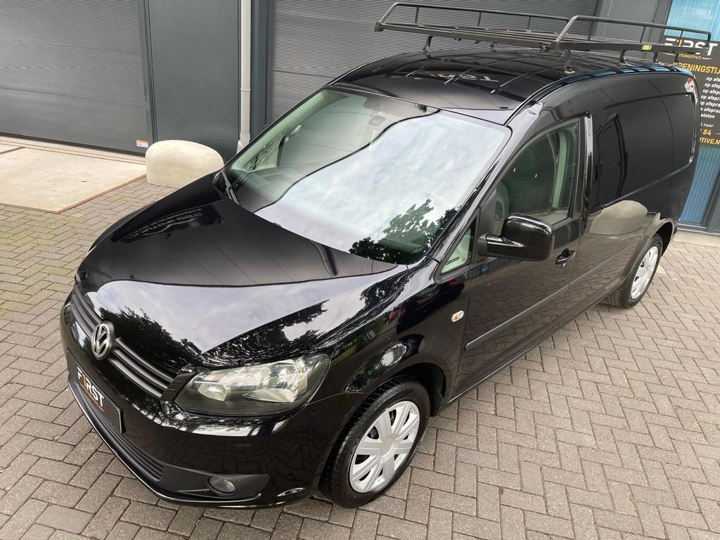 Volkswagen Caddy 2.0 TDI Dsg Maxi Airco Pdc Cruise Marge, Euro 5, 1502 kg, Gebruikt, Zwart
