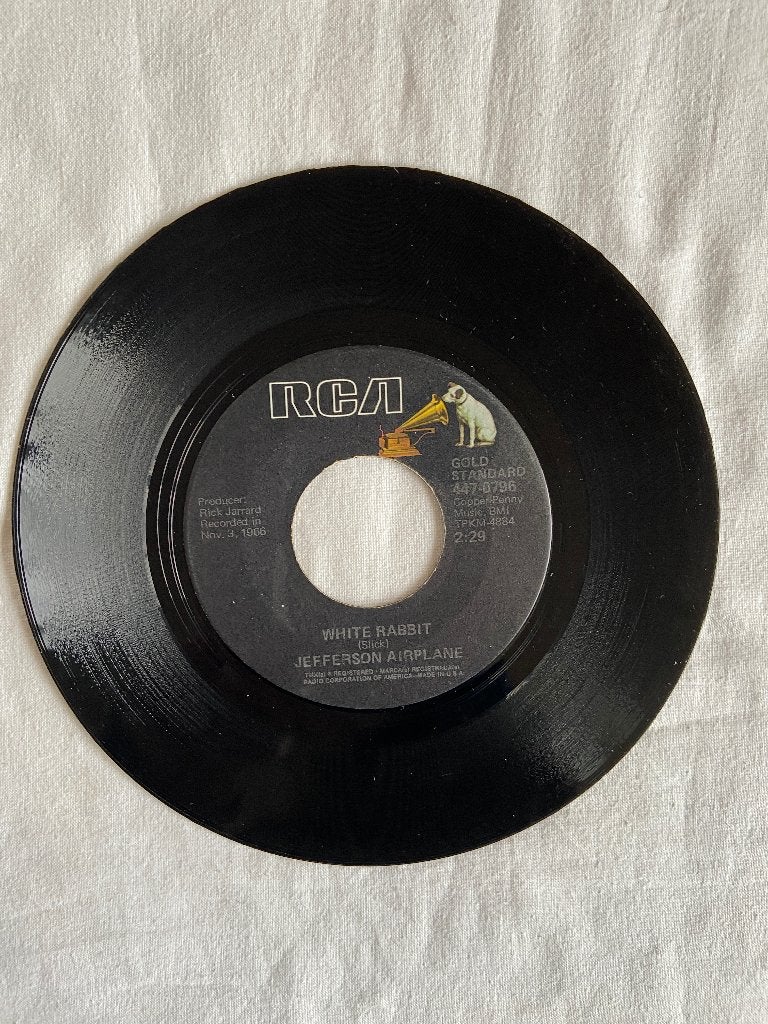 Jefferson Airplane - white rabbit / somebody to love, Ophalen of Verzenden, Zo goed als nieuw, Pop