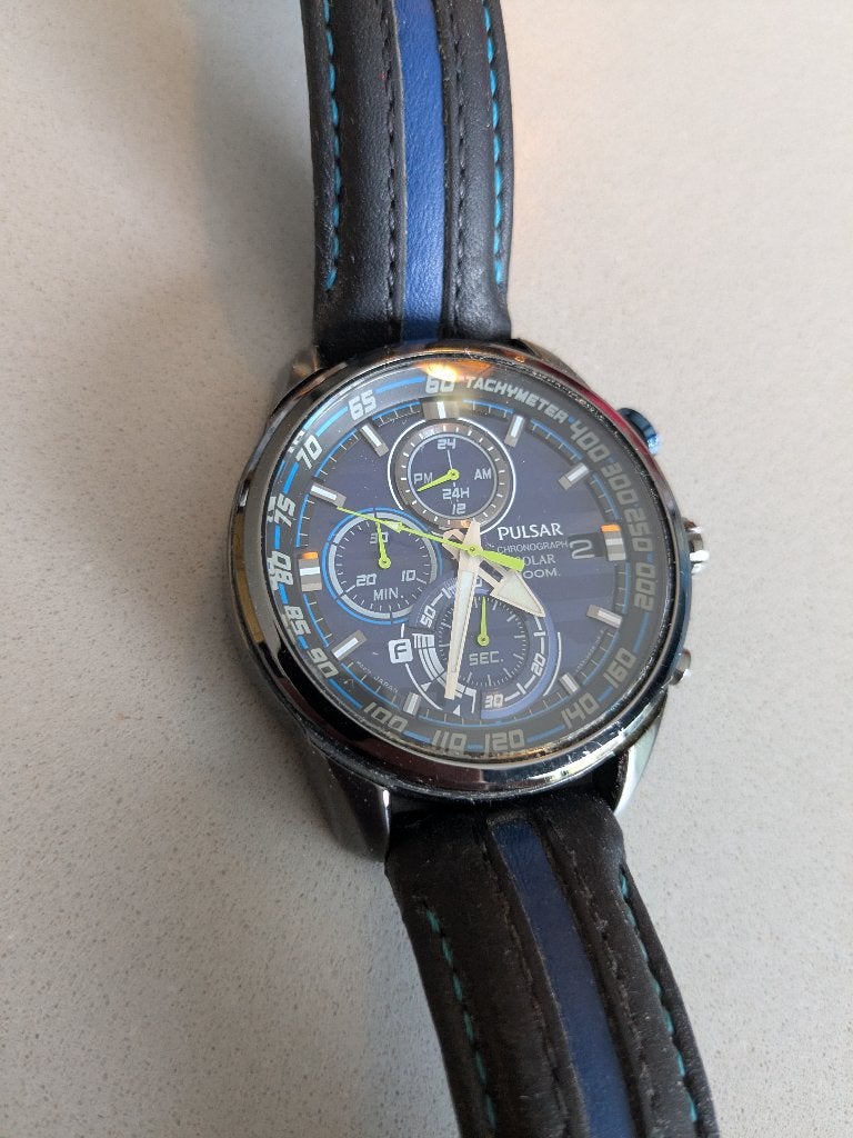 Pulsar Solar Chronograph M-Sport WRC Limited Edition, Overige merken, Staal, Polshorloge, Ophalen of Verzenden