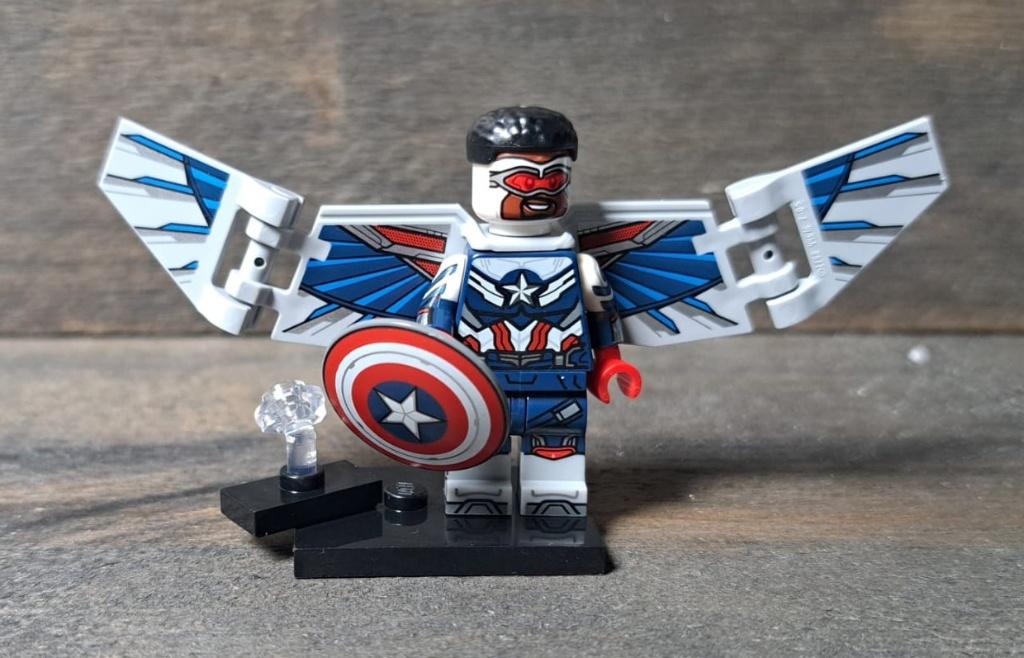Lego Marvel set colmar-5. Captain America. Compl met stand, Marvel, Lego, Compleet, Ophalen of Verzenden