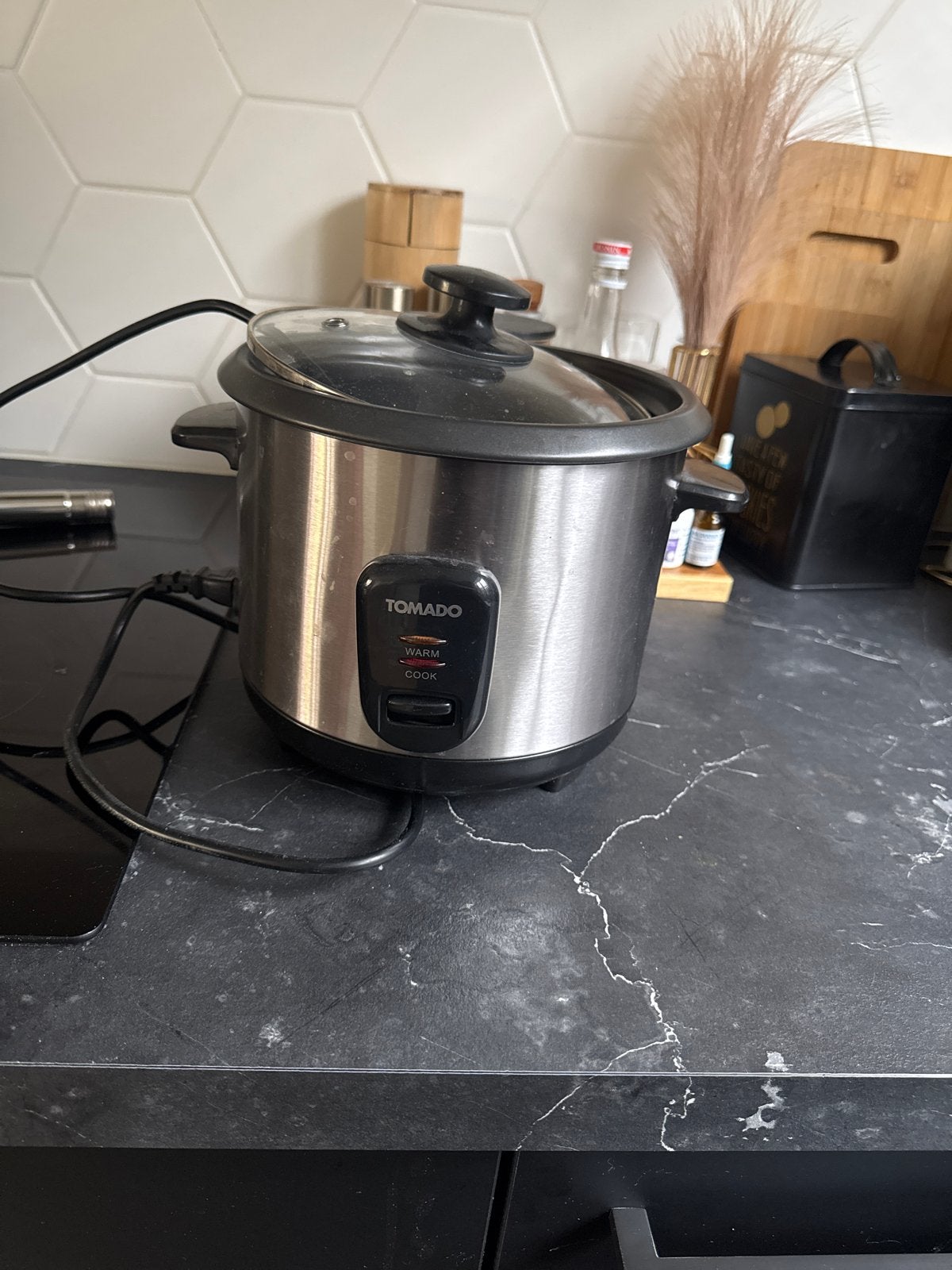 TOMADO Rijstkoker - Compact en Efficiënt, Ophalen of Verzenden, Gebruikt