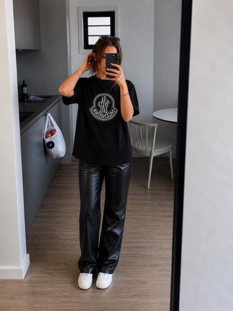 Moncler Shirt Zwart, Verzenden, Zo goed als nieuw, Maat 46 (S) of kleiner, Zwart