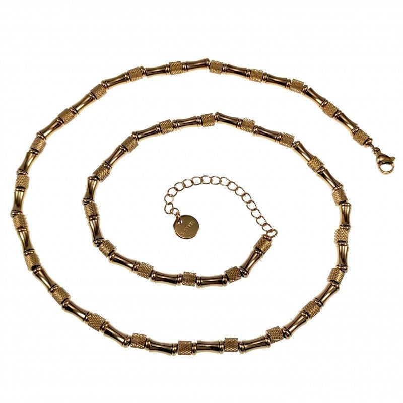 55cm x 4mm Ketting Heren Verguld Staal Verstelbaar Ketting, Overige materialen, Verstelbaar, Birgitta-Gracht 33, 6465 EL Kerkrade, Nederland